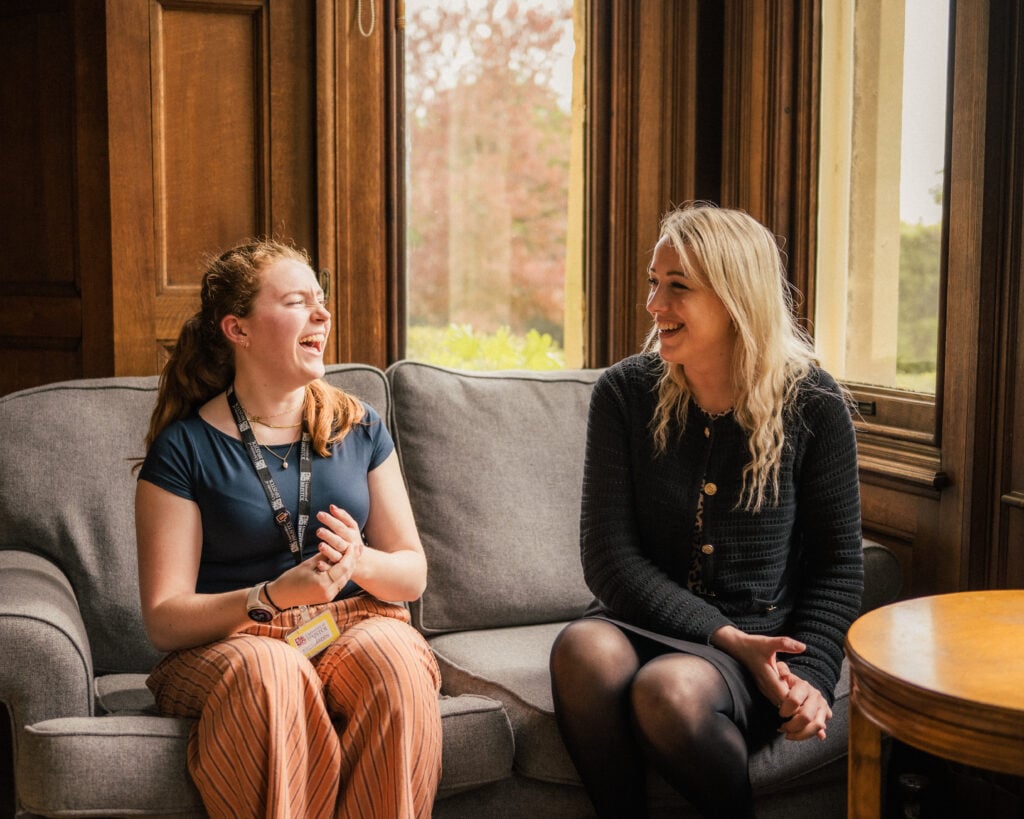 Lauren & Vicky at Goldney House.